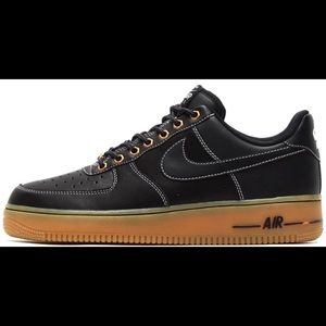 Nike Air Force 1 Low Black Sail-Gum Light Brown